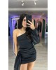 VESTIDO UM OMBRO CALDA HMR